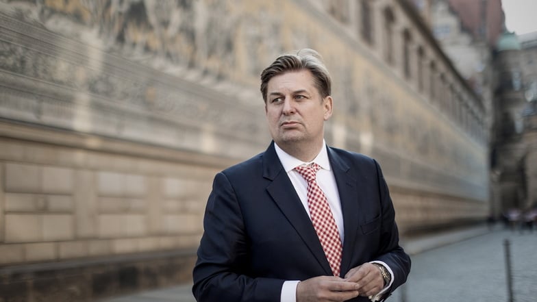 Wurde von seiner EU-Fraktion suspendiert: Der Dresdner OB-Kandidat der AfD, Maximilian Krah.