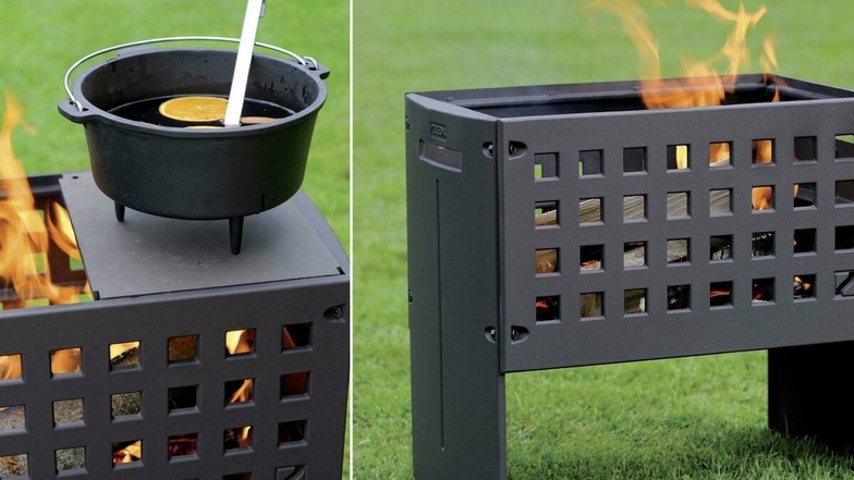 Die gusseiserne Feuerbox ist mehr als nur eine Feuerstelle – auf ihr kann man ebenso gut grillen, wärmen, braten und kochen.