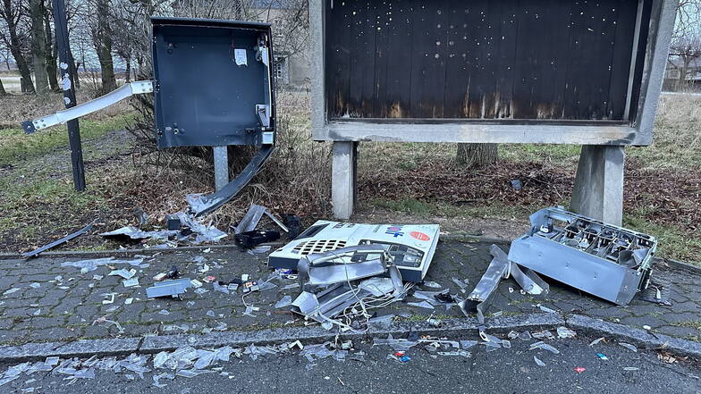 Im Januar sprengten Unbekannte einen Automaten in Großhennersdorf gesprengt.