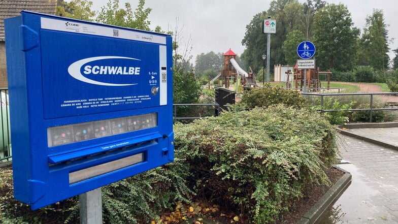 An der Eschke-Mühle gibt es auch eine Fahrradstation zur „Ersten Hilfe“.