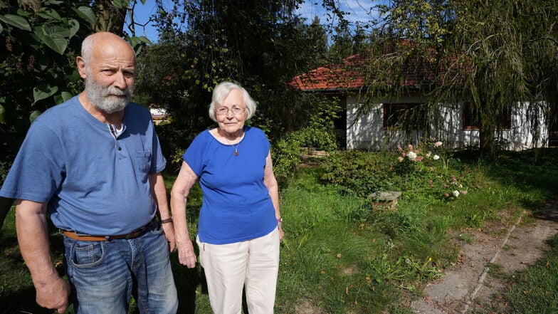 Ulrich und Veronika Meißner aus Altbernsdorf haben im Januar 2022 ihr Haus bei einem Brand verloren. Jetzt sind sie in den Neubau eingezogen.