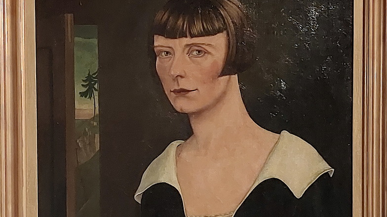So malte Johannes Wüsten 1927 seine Frau. Das Bild hängt im Görlitzer Kaisertrutz in der Sammlung der Moderne.