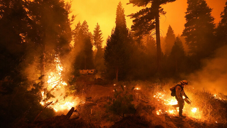 Mehr als 10.000 Einsatzkräfte sind derzeit damit beschäftigt, Dutzende Brände in Kalifornien einzudämmen.