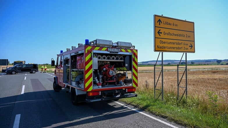 Erneut Unfall an S148-Kreuzung bei Großschweidnitz - vier Verletzte