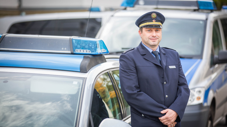 Sven Fischer  ist der neue Chef des Polizeireviers Dresden-Nord.