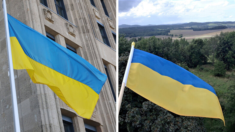 Fahnen: Heimat-Treue oder Ukraine-Sympathie?