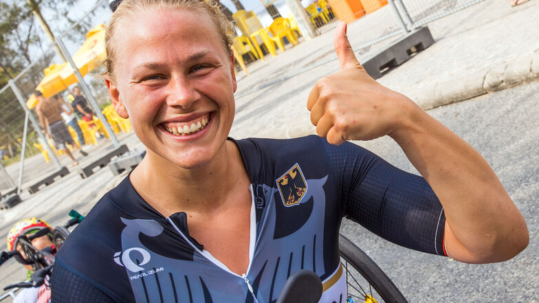 Christiane Reppe feierte 2016 ihren größten Erfolg. Sie wurde Paralympics-Siegerin im Handbike. Mittlerweile ist die Dresdnerin auf Para-Triathlon umgestiegen.