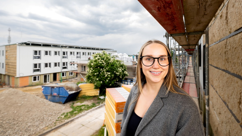 Hannah Spitzke wird die Amalie-Wohnanlage im Greenpark in Bautzen leiten. Ende 2023 sollen dort an der Flinzstraße die ersten Bewohner einziehen können.