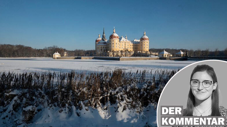 Die Märchenkulisse von Schloss Moritzburg verzaubert jedes Jahr Tausende Besucher. Innerhalb der Gemeinde werden dagegen zähe Diskussionen ausgetragen.
