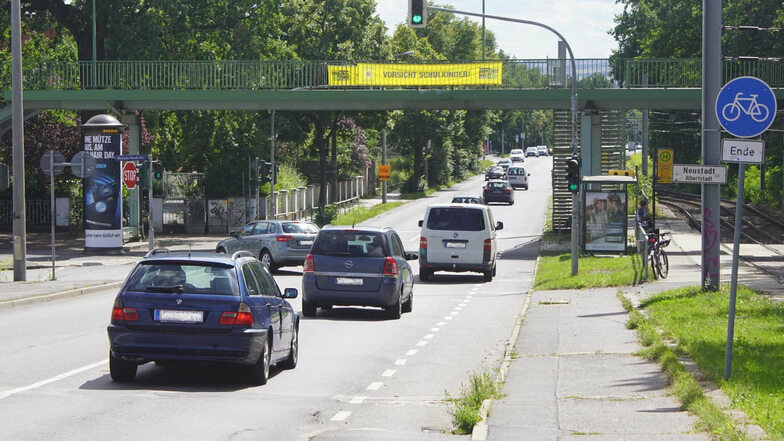 Radweg ins Dresdner Zentrum sicherer