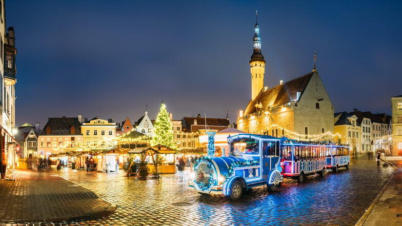 Weihnachtszug Tallin.