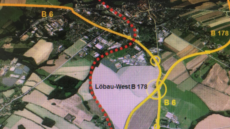 Das künftig um 88 Hektar erweiterte Gewerbegebiet wird durch die B6, die B178 und die Bahntrasse begrenzt.