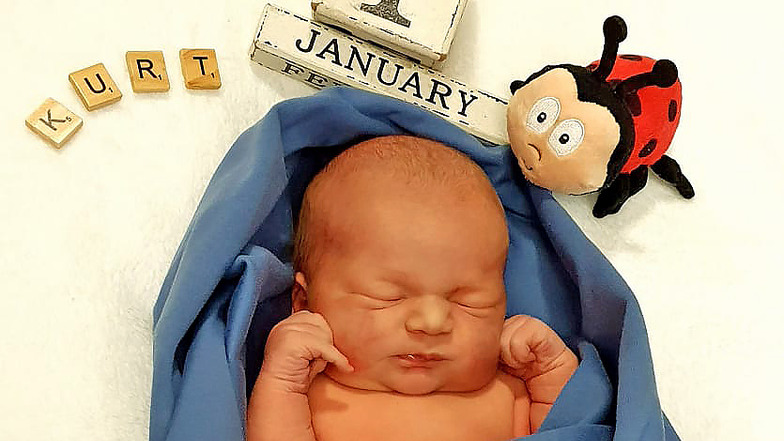 Der kleine Kurt ist am 1. Januar 2021 im Kamenzer Krankenhaus geboren worden.