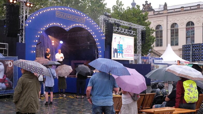 Regen und Sonne im Wechsel bestimmten das Wetter beim Stadtfest,