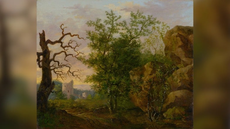 "Landschaft mit kahlem Baum" stammt offenbar nicht von Caspar David Friedrich.