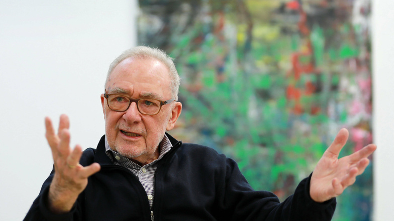 Gerhard Richter in Köln in seinem Atelier: Mit 88 Jahren beschließt er sein Werk.