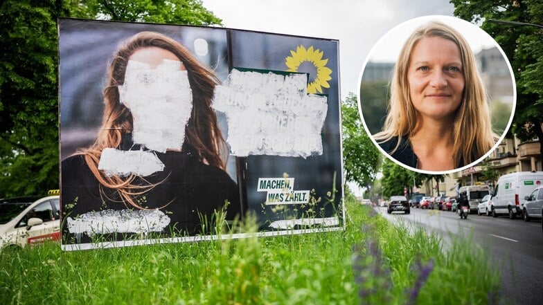 Christin Furtenbacher ist Landesvorsitzende der Grünen in Sachsen. Sie sagt, die Stimmungsmache gegen ihre Partei senke die Hemmschwelle für Angriffe.
