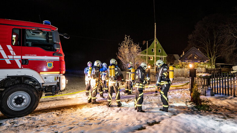 Ende Januar rückte die Feuerwehr Hartha zu einem Schuppenbrand zwischen Steina und Diedenhain aus. Der Tod mehrerer Tiere konnte allerdings nicht mehr verhindert werden.