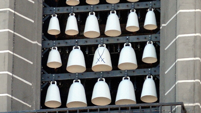 Das Porzellan-Glockenspiel. Das Foto stammt aus dem Jahr 2012.