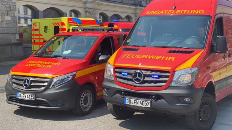 Die Feuerwehr musste am MIttwoch zum Dresdner Hauptbahnhof ausrücken.