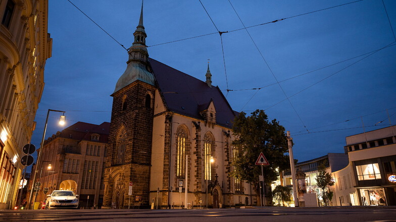 Die Frauenkirche in Görlitz. Wahrscheinlich in der Nacht zum Montag haben Unbekannte das Gotteshaus verwüstet.