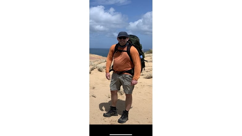 Mark Verdonschot 102 Kilogramm schwer zu Beginn seiner Reise zu sich selbst.