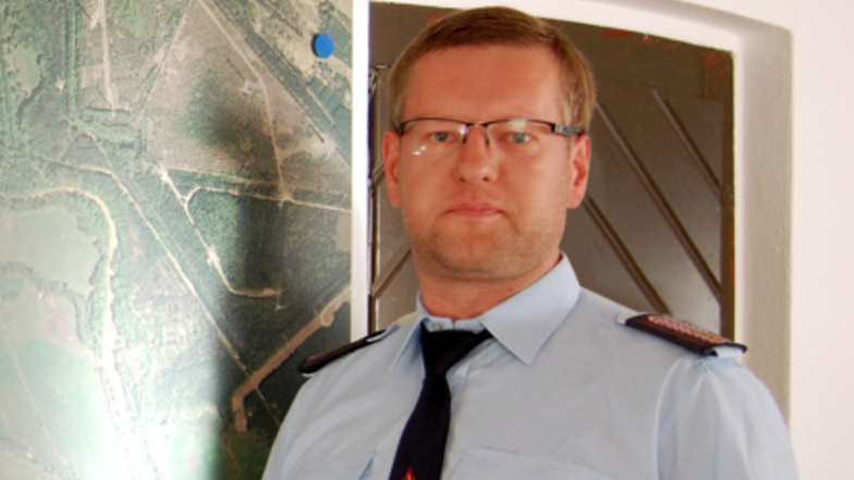 Daniel Nowotnick (im Bild) bleibt Ortswehrleiter bei der freiwilligen Feuerwehr Burg.