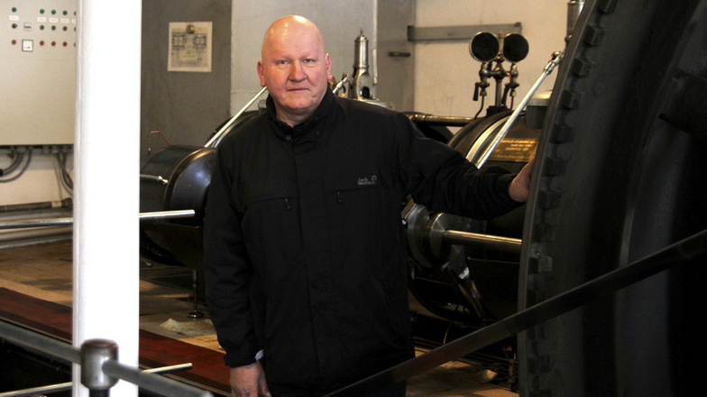 Enrico Korth, Vorsitzender des Vereins Dampfmaschine Roßwein, hofft auf zahlreiche Besucher.