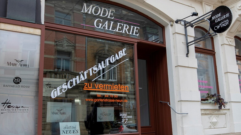 Die Modegalerie in Pirna in der Gartenstraße hat geschlossen.