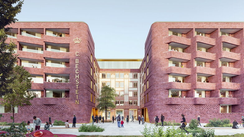 So könnte nach den Vorstellungen des Sieger-Büros aus dem jetzt beendeten Architekturwettbewerb einmal der Bechstein-Campus in Berlin aussehen.