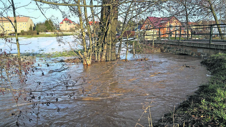 In Grumbach herrschte am Sonnabend Hochwasser.