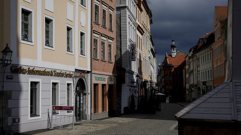 Die Brüderstraße, Untermarkt und Neißstraße sind in Görlitz die Restaurant-Straßen. Dieser Tage bleibt es hier still. 