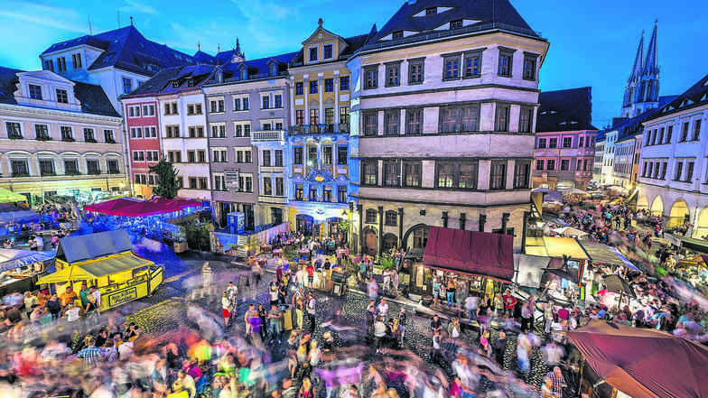 So schön sieht es am historischen Untermarkt aus, wenn die Görlitz Altstadtfest feiert. Ob das 950-jährige Stadtjubiläum in zwei Jahren ähnlich bunt und groß begangen wird, ist noch unklar.