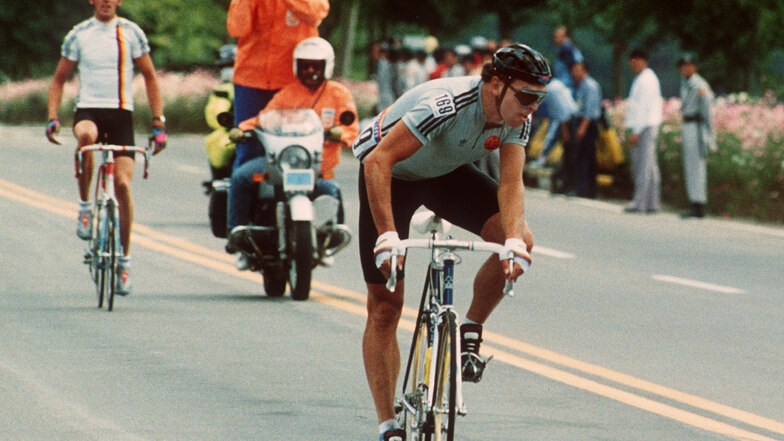 Sein größter Triumph: 1988 fährt Olaf Ludwig in Seoul zum Olympiasieg.