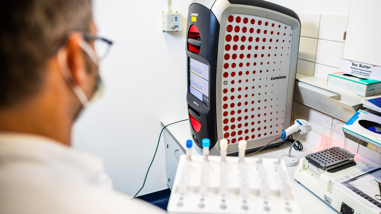 Ein zweites PCR-Testgerät für das Labor hatte das Lausitzer Seenlandklinikum im Frühjahr angeschafft. In einer Woche waren so 1.800 Corona-Tests möglich.