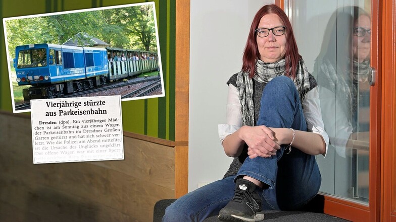 Von der Parkeisenbahn überrollt: Diese Dresdnerin sucht ihren Lebensretter