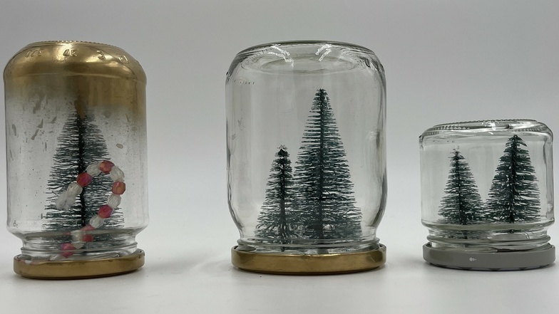 3-Minuten Beispiel für weihnachtliche Schraubglas-Deko