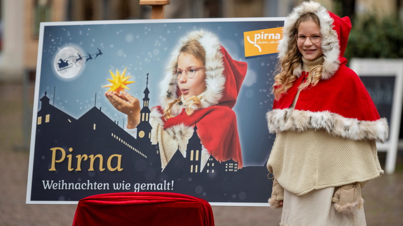 Annika Sickenberger aus Pirna ist in diesem Jahr die Botin des diesjährigen Canalettomarktes.