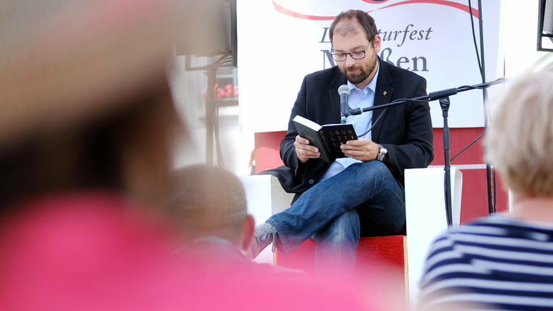 In diesem Jahr auf eigener Bühne: Der Meißner Stadt- und Kreisrat Martin Bahrmann wird beim Literaturfest an diesem Wochenende wieder vorlesen.
