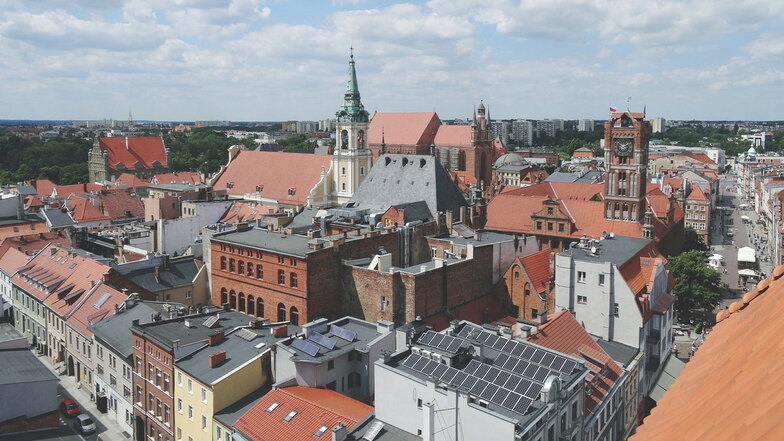 Ein Blick über Torun, die Geburtsstadt von Nikolaus Kopernikus.