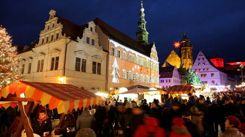 Der Canaletto-Markt in Pirna öffnete als einer der ersten in Ostsachsen.