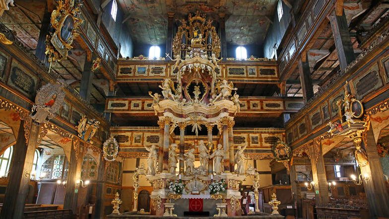 Die evangelische Friedenskirche "Zur heiligen Dreifaltigkeit" in Swidnica (Schweidnitz) gehört zu den bedeutendsten Sehenswürdigkeiten in Schlesien.