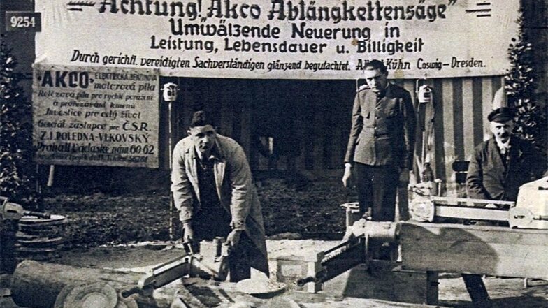 Schon in den 30er-Jahren war das Kötitzer Unternehmen AKCO auf großen Gewerbeausstellungen vertreten, wie zum Beispiel in Prag
