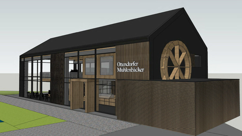 Der Ottendorfer Mühlenbäcker beginnt diese Woche mit dem Bau eines neuen Cafés. In einem Jahr soll es fertig sein.