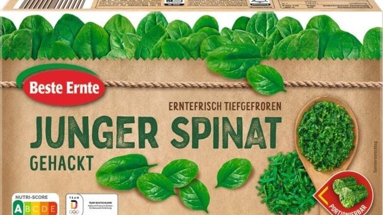 Tiefkühlpackung Spinat von Netto
