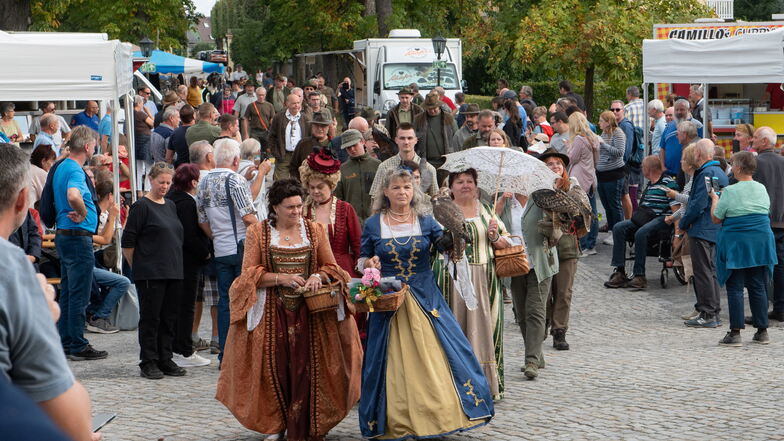 Als Besuchermagnete für Touristen außerhalb der Region erweisen sich unter anderem Veranstaltungen in Großenhain und Zabeltitz - so wie hier beim Hubertusfest am Palais.