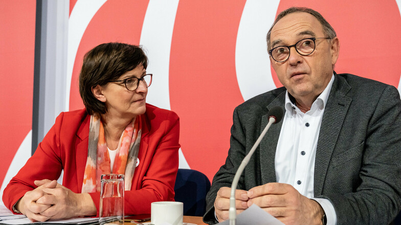 Die beiden SPD-Bundesvorsitzenden: Saskia Esken und Norbert Walter-Borjans.