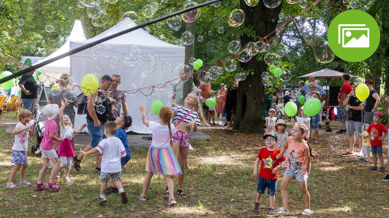 Bei schönstem Wetter feierten vor allem die Kinder ein buntes Familienfest im Riesaer Ortsteil Gröba.