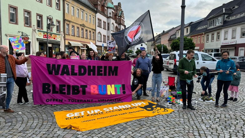 Fest der Demokratie in Waldheim am Vortag der Wahlen