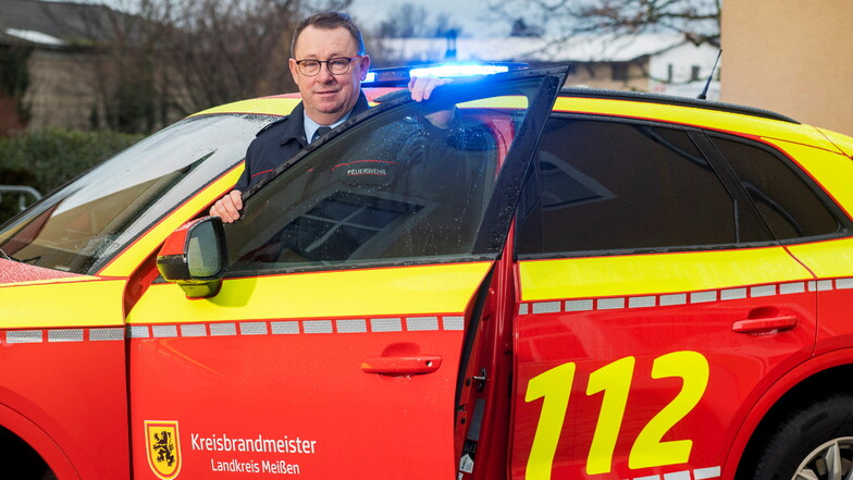 Kreisbrandmeister Ingo Nestler hält Übergriffe auf Einsatzkräfte auch im Landkreis Meißen für denkbar und war selbst schon Betroffener.
